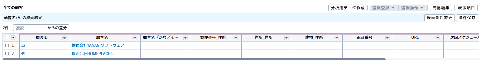 テキスト項目